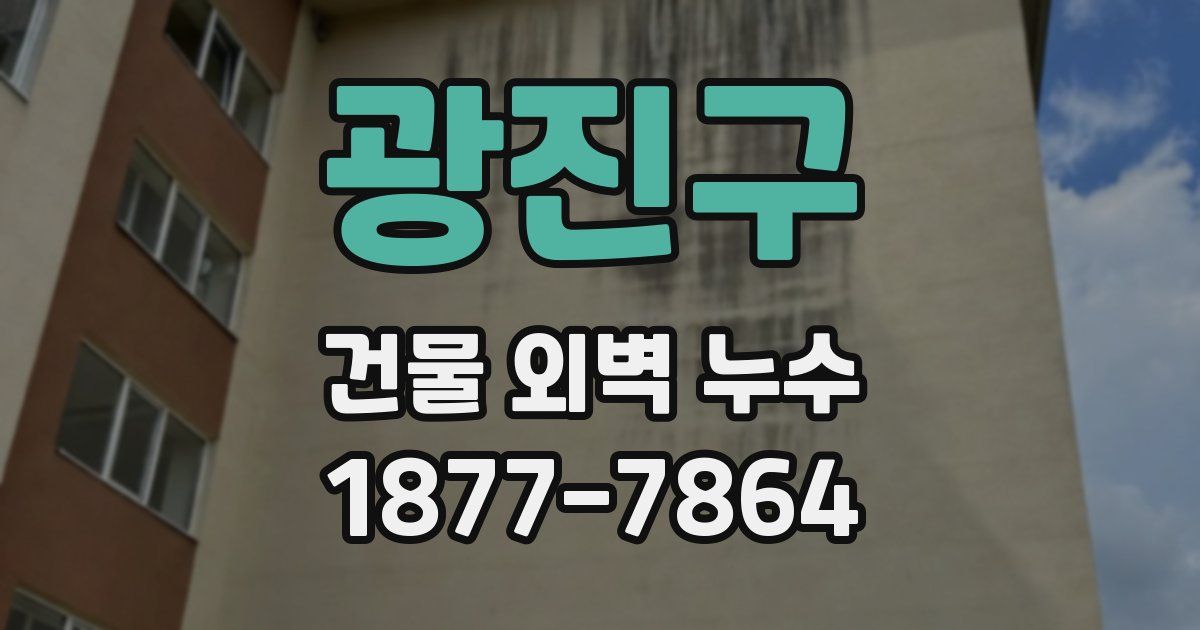 광진구 건물 외벽 누수