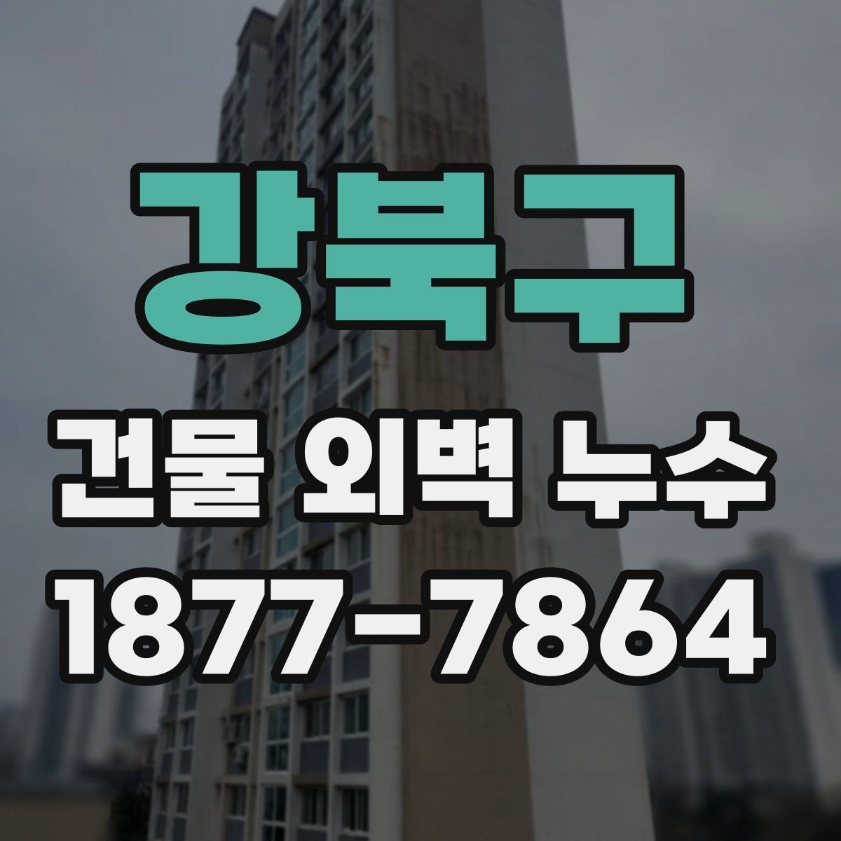 강북구 건물 외벽 누수