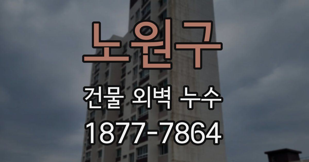 노원구 건물 외벽 누수