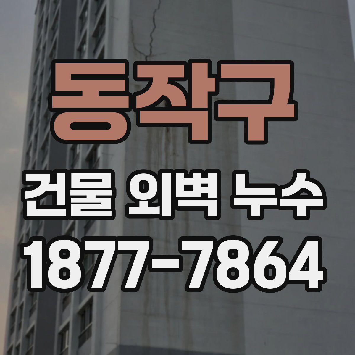동작구 건물 외벽 누수