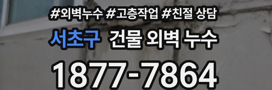 서초구 건물 외벽 누수