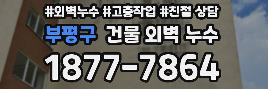 부평구 건물 외벽 누수