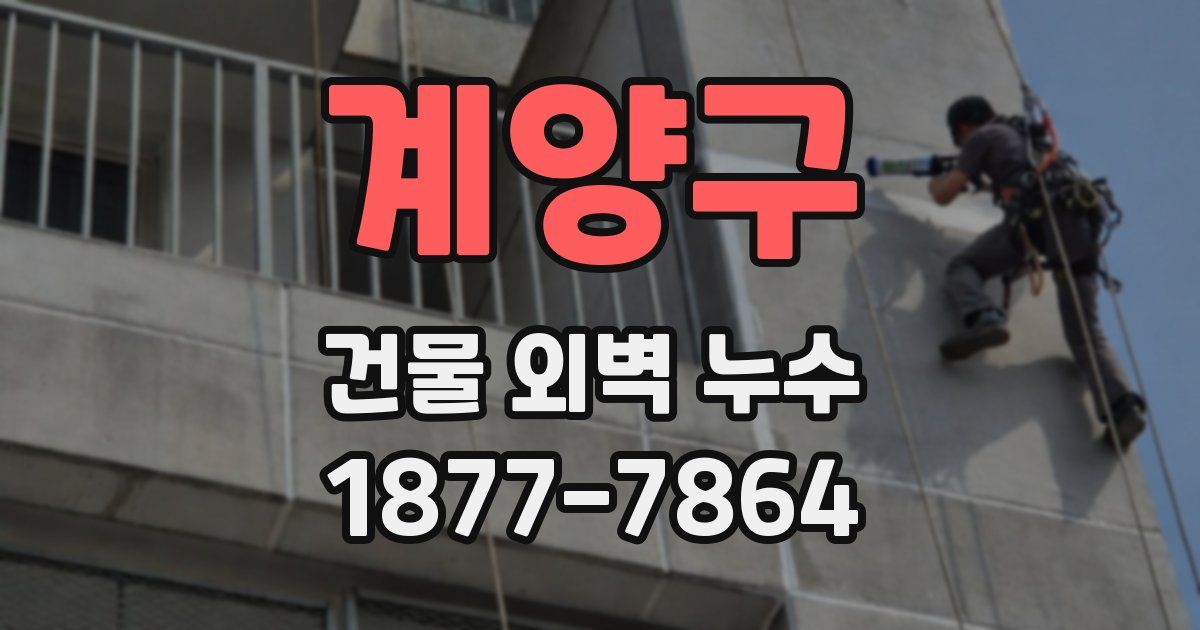 계양구 건물 외벽 누수