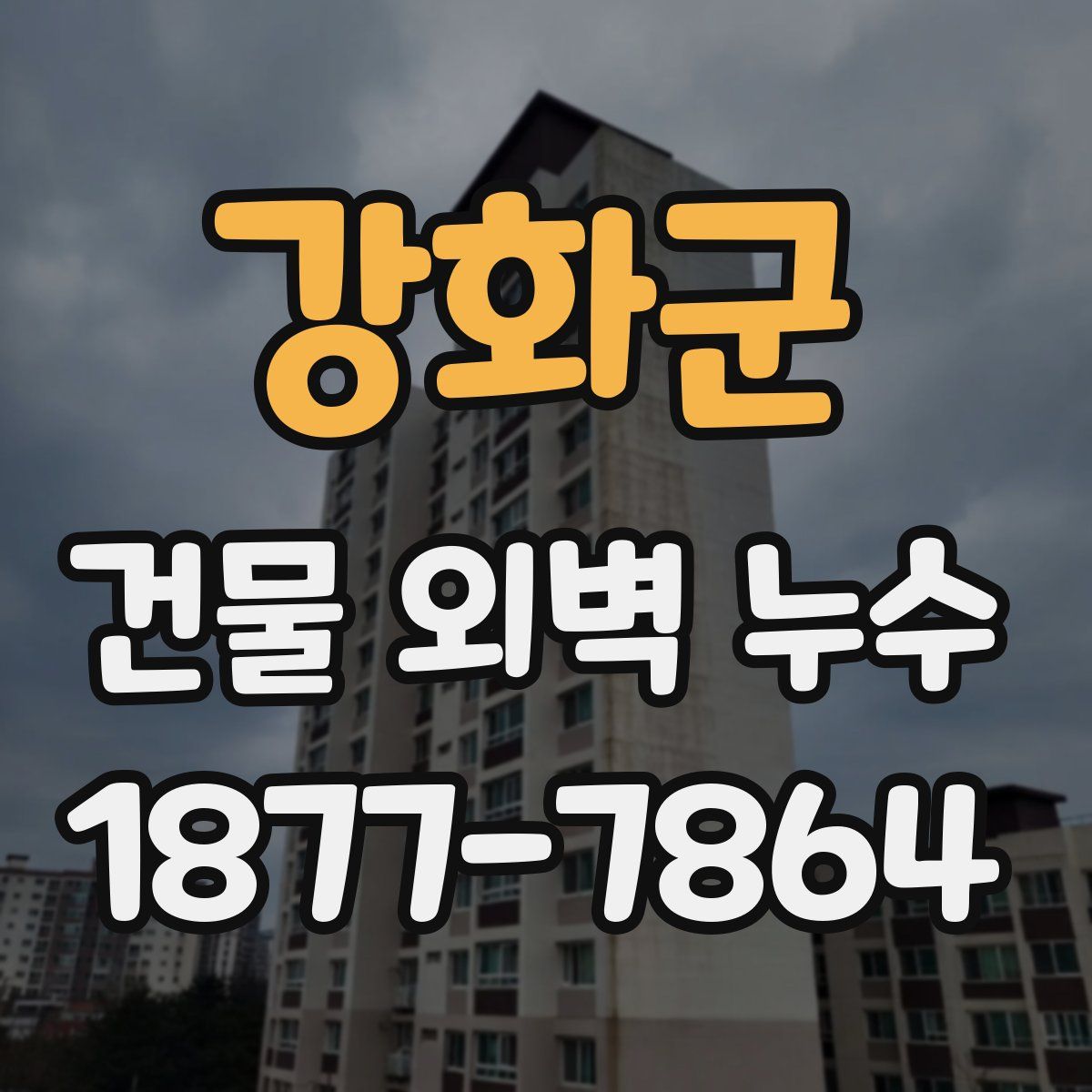 강화군 건물 외벽 누수
