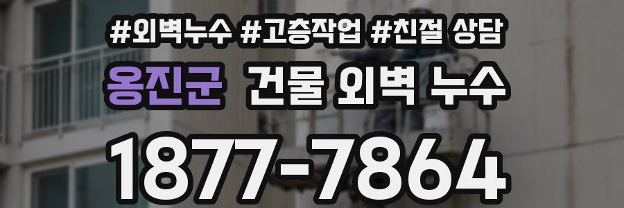옹진군 건물 외벽 누수