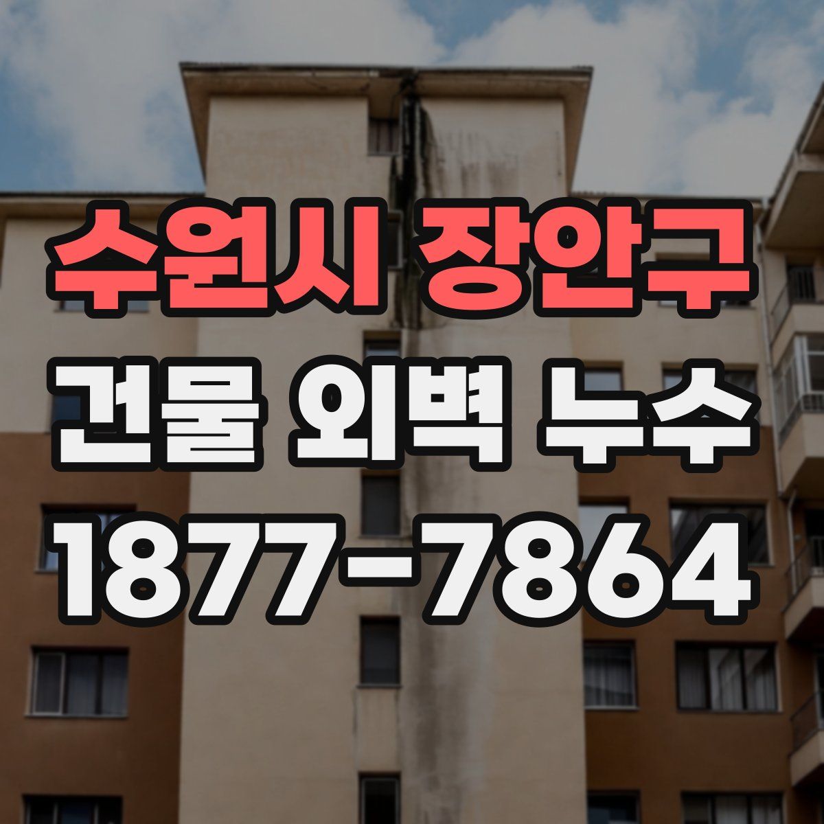 수원시 장안구 건물 외벽 누수