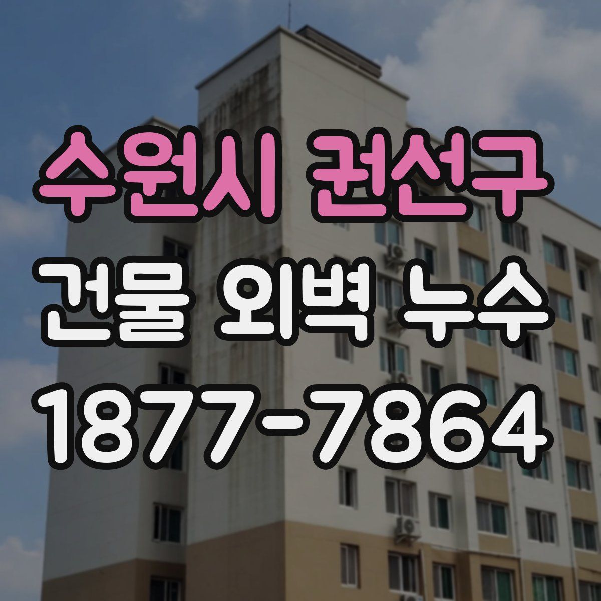 수원시 권선구 건물 외벽 누수