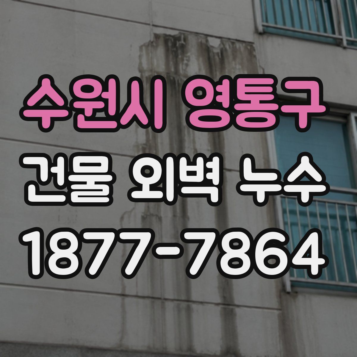 수원시 영통구 건물 외벽 누수