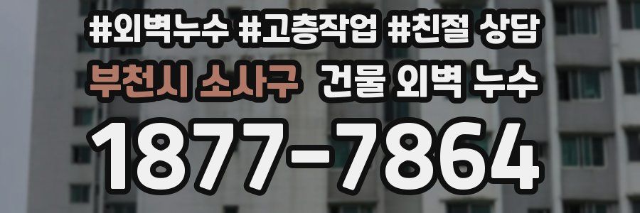 부천시 소사구 건물 외벽 누수