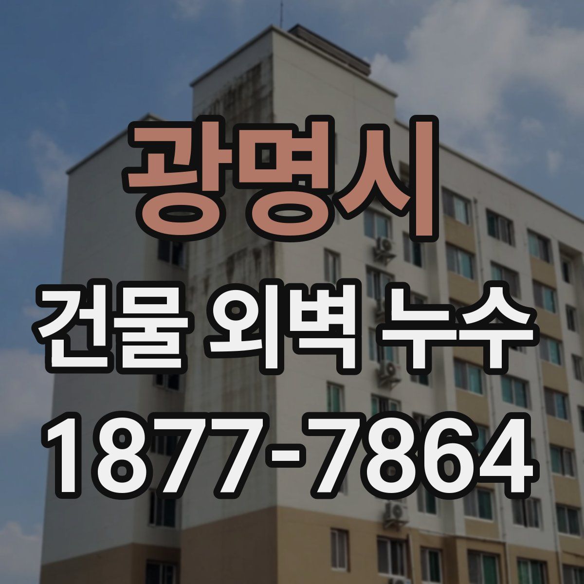 광명시 건물 외벽 누수