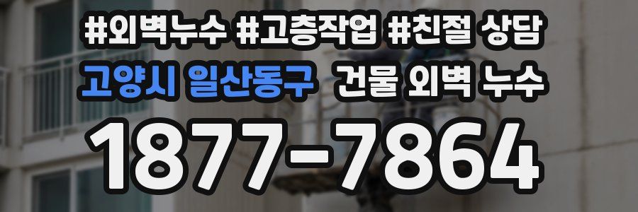 고양시 일산동구 건물 외벽 누수