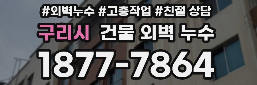 구리시 건물 외벽 누수