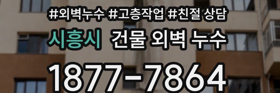 시흥시 건물 외벽 누수