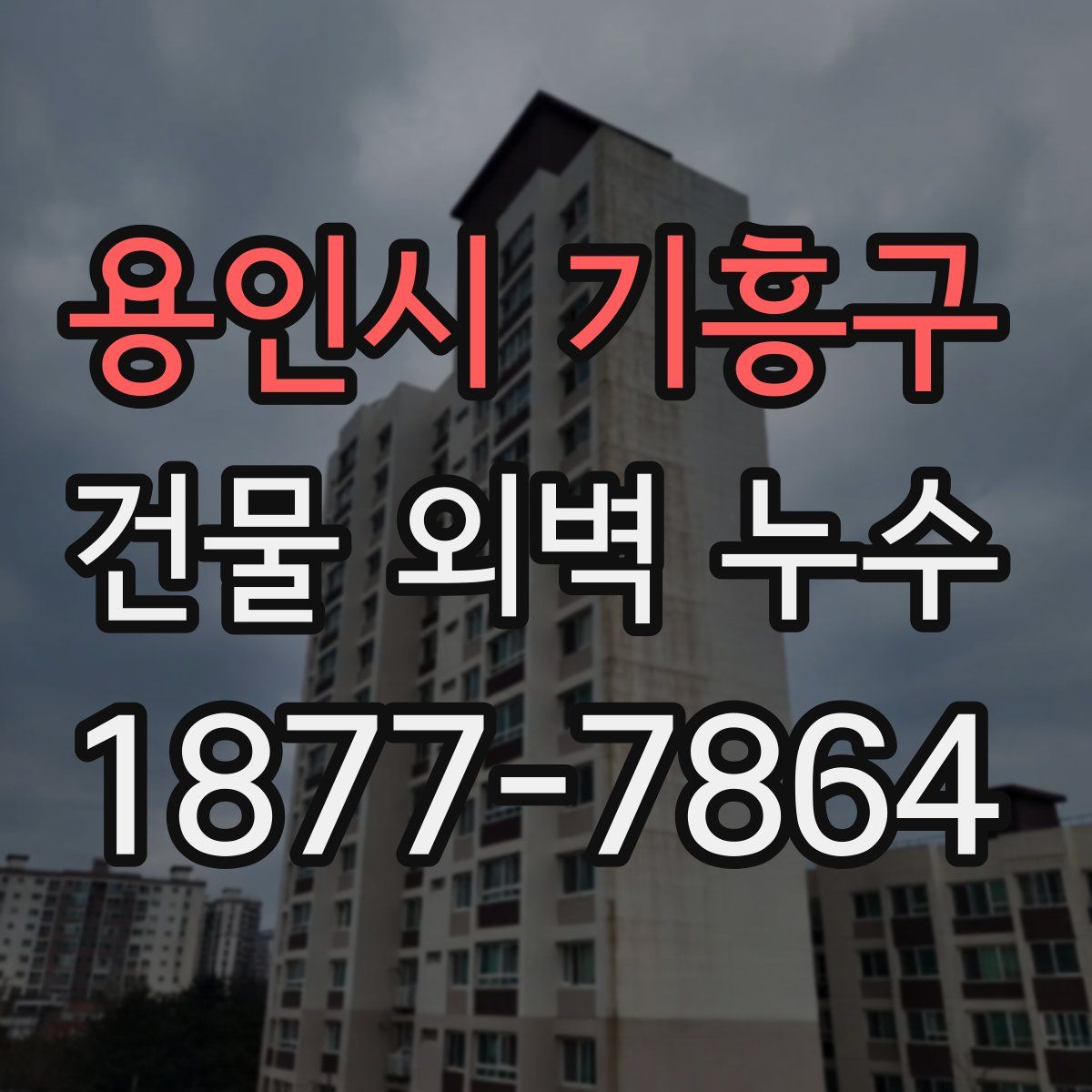 용인시 기흥구 건물 외벽 누수