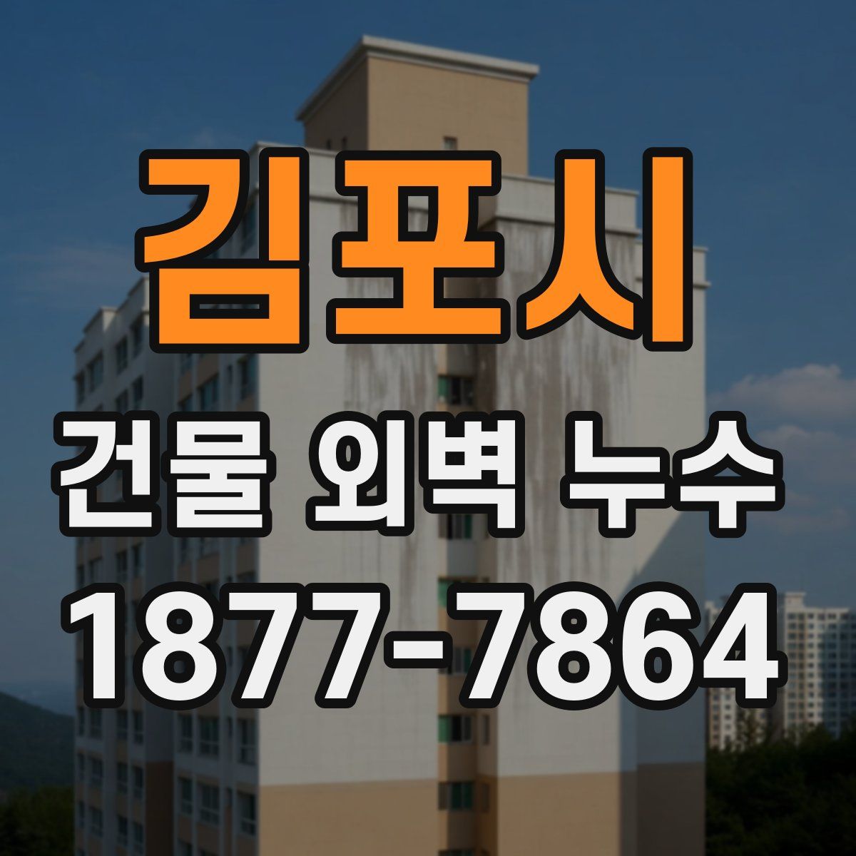 김포시 건물 외벽 누수