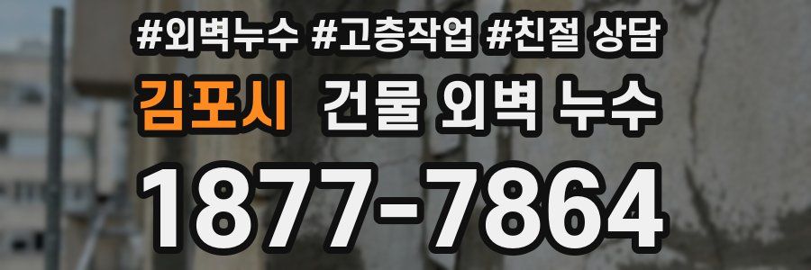 김포시 건물 외벽 누수