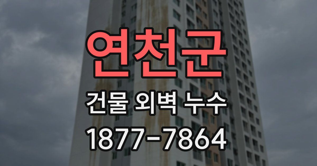 연천군 건물 외벽 누수