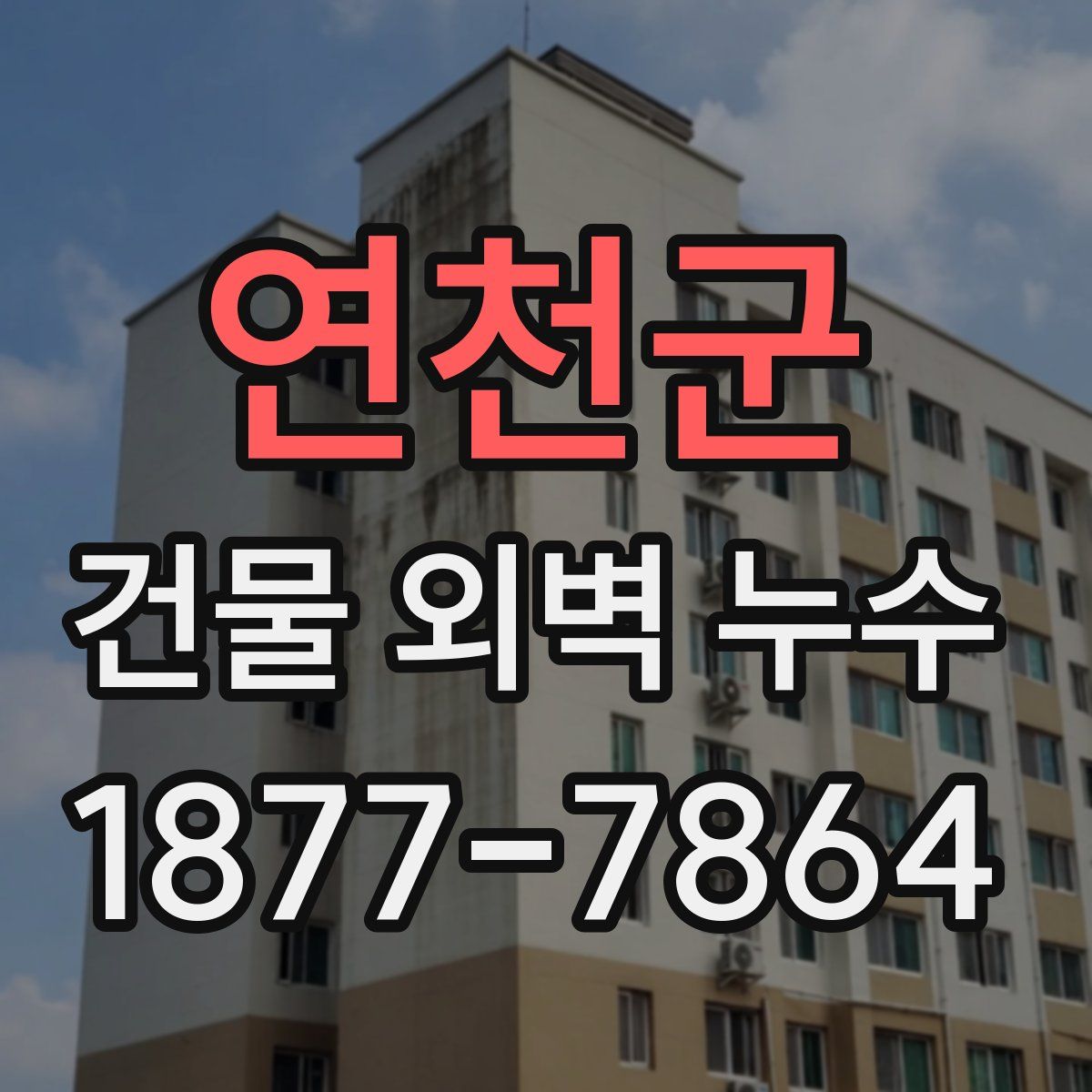 연천군 건물 외벽 누수