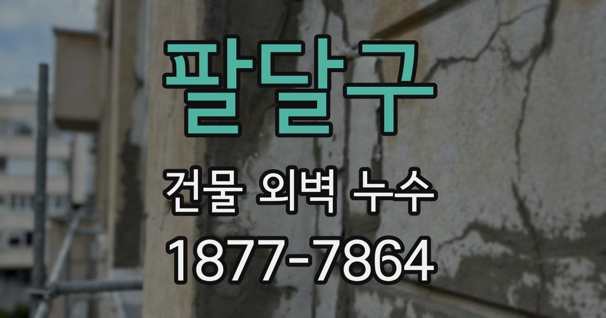 팔달구 건물 외벽 누수