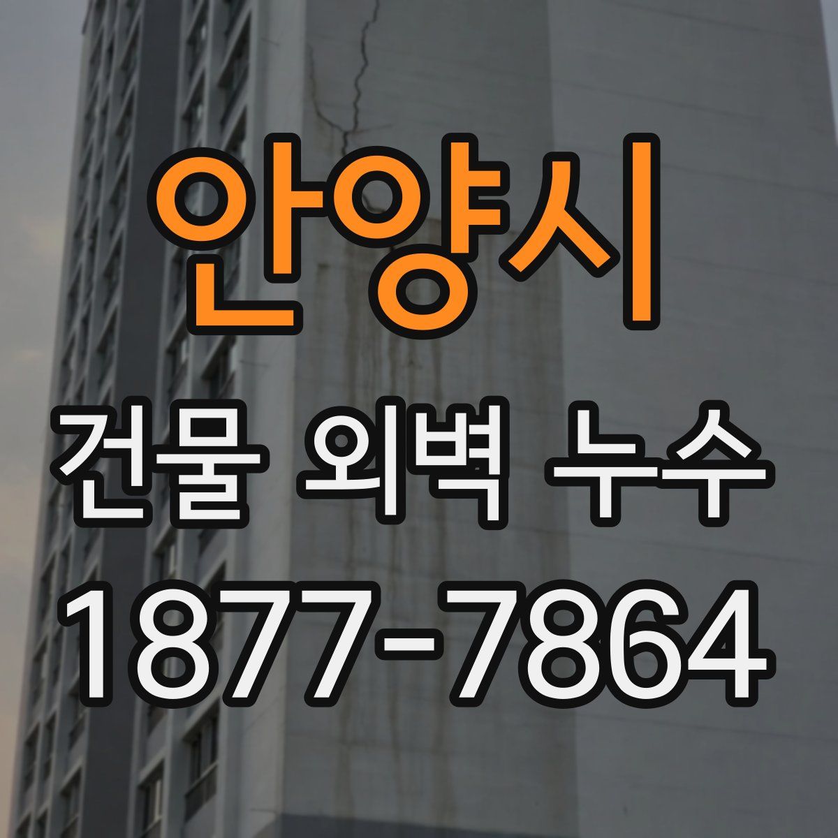 안양시 건물 외벽 누수