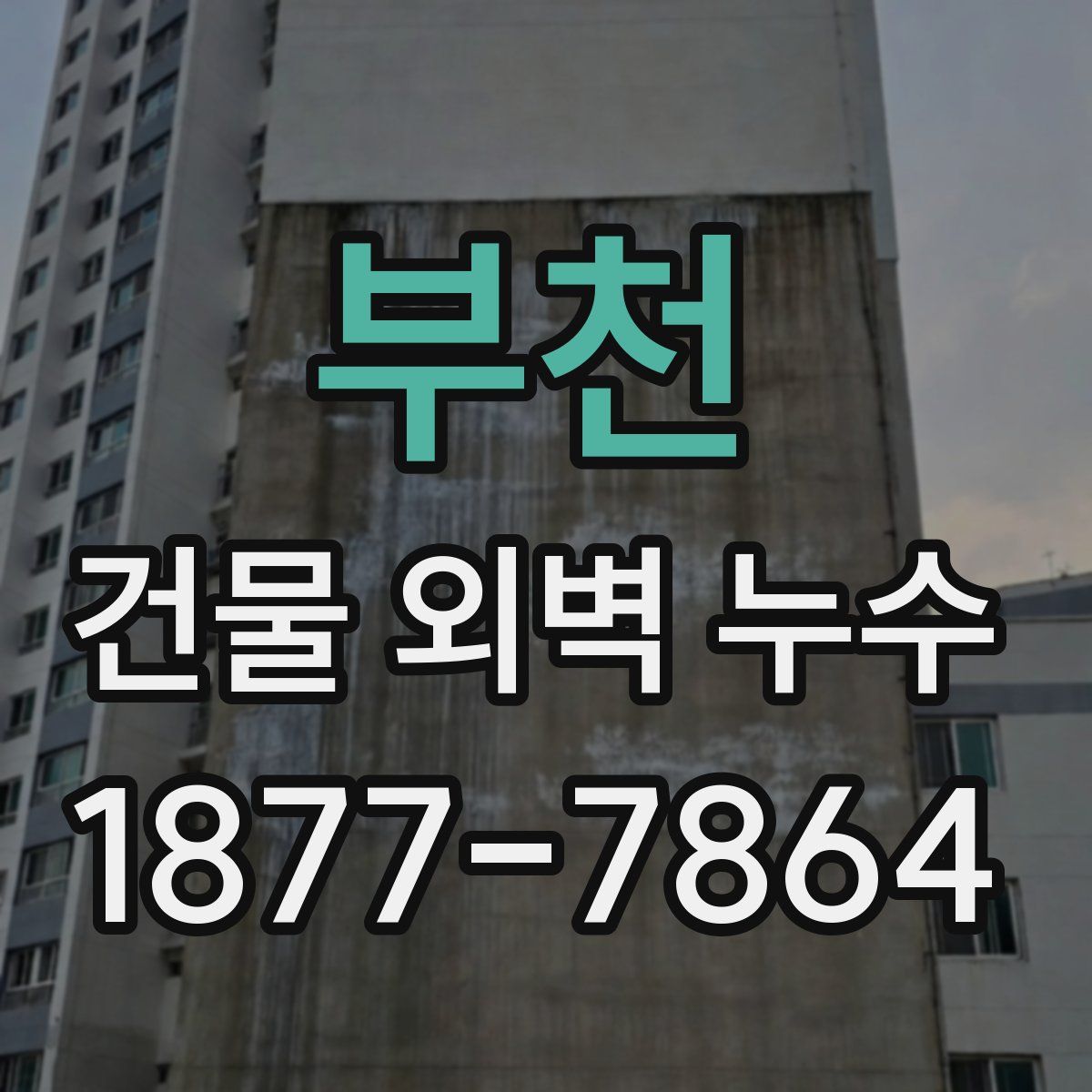 부천 건물 외벽 누수