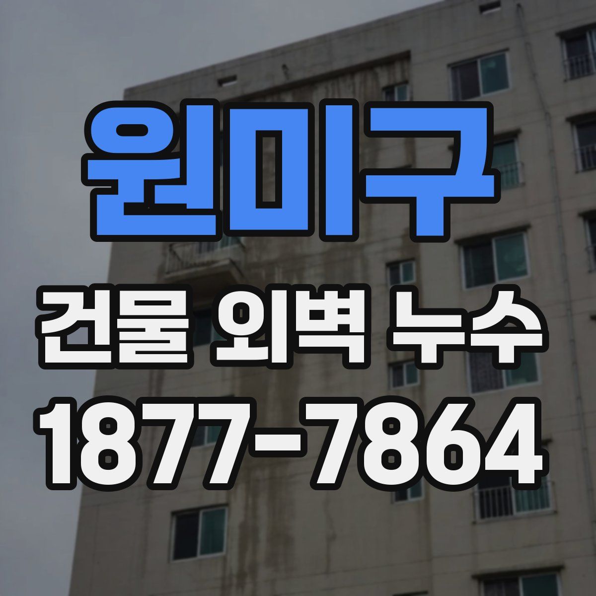 원미구 건물 외벽 누수