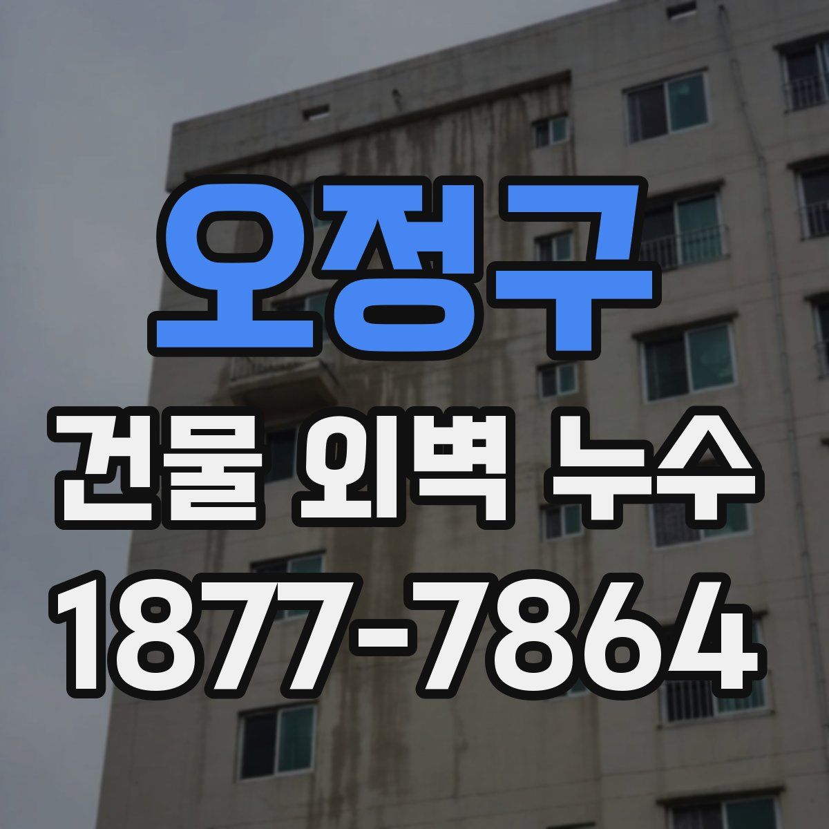 오정구 건물 외벽 누수