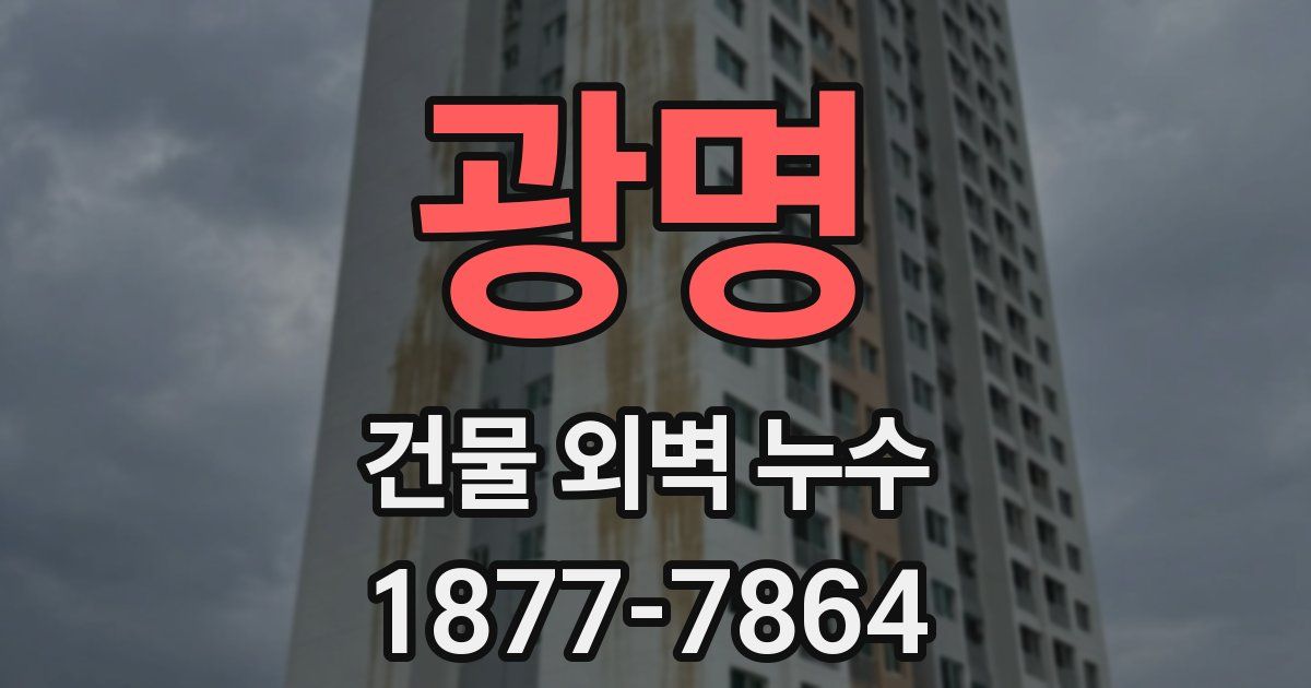 광명 건물 외벽 누수