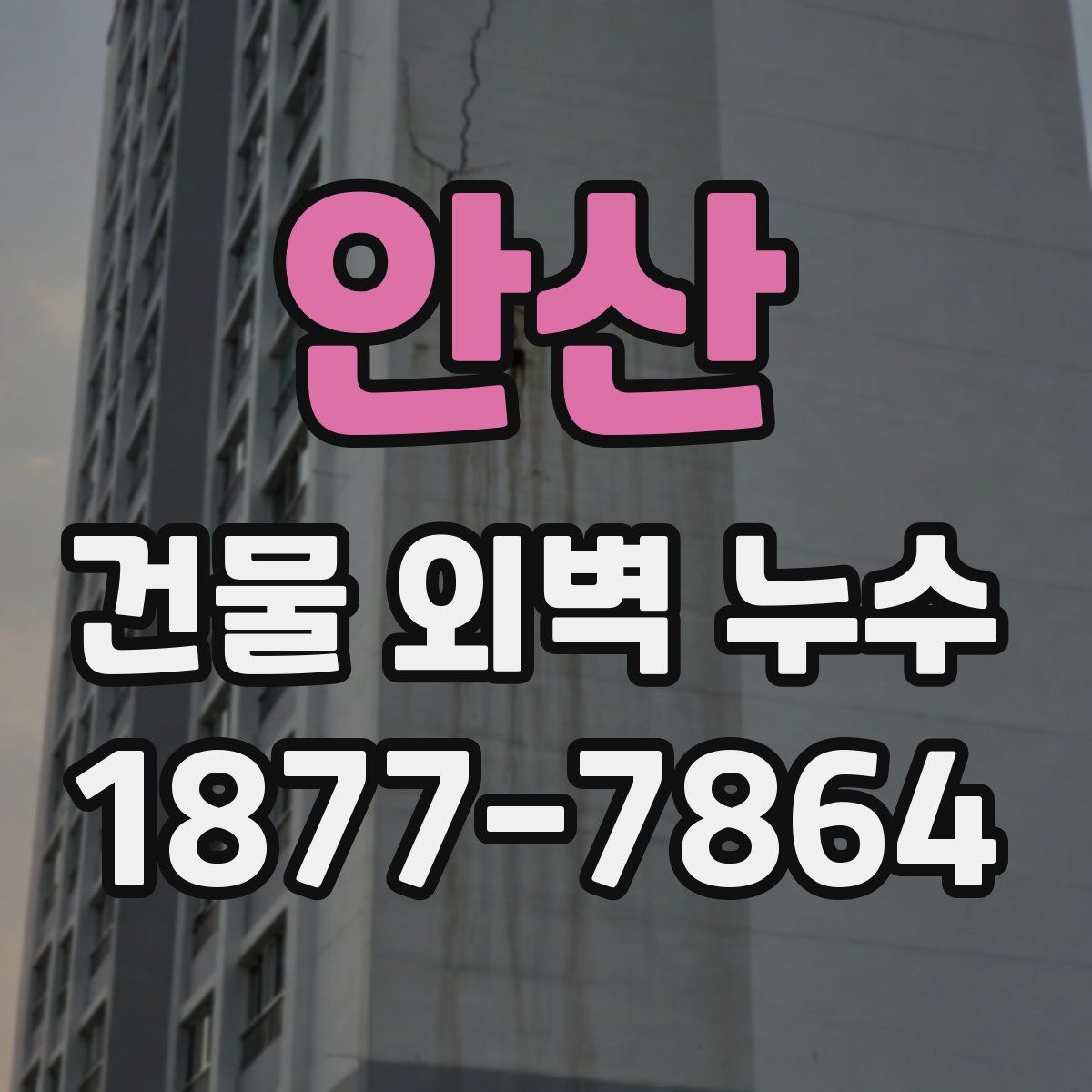 안산 건물 외벽 누수