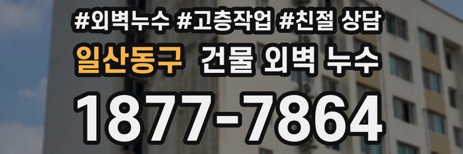 일산동구 건물 외벽 누수