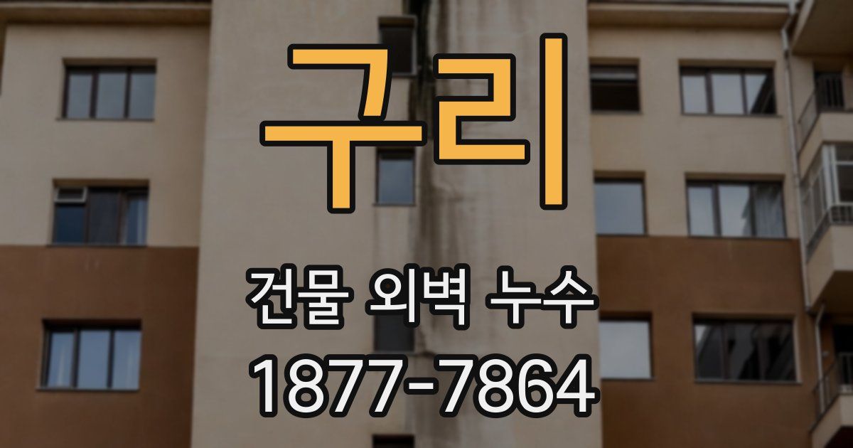 구리 건물 외벽 누수