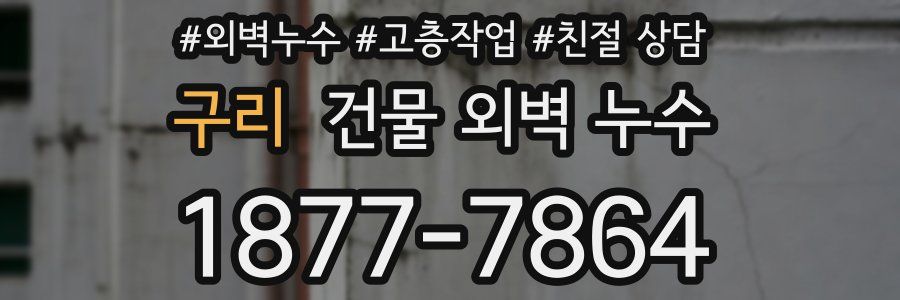 구리 건물 외벽 누수