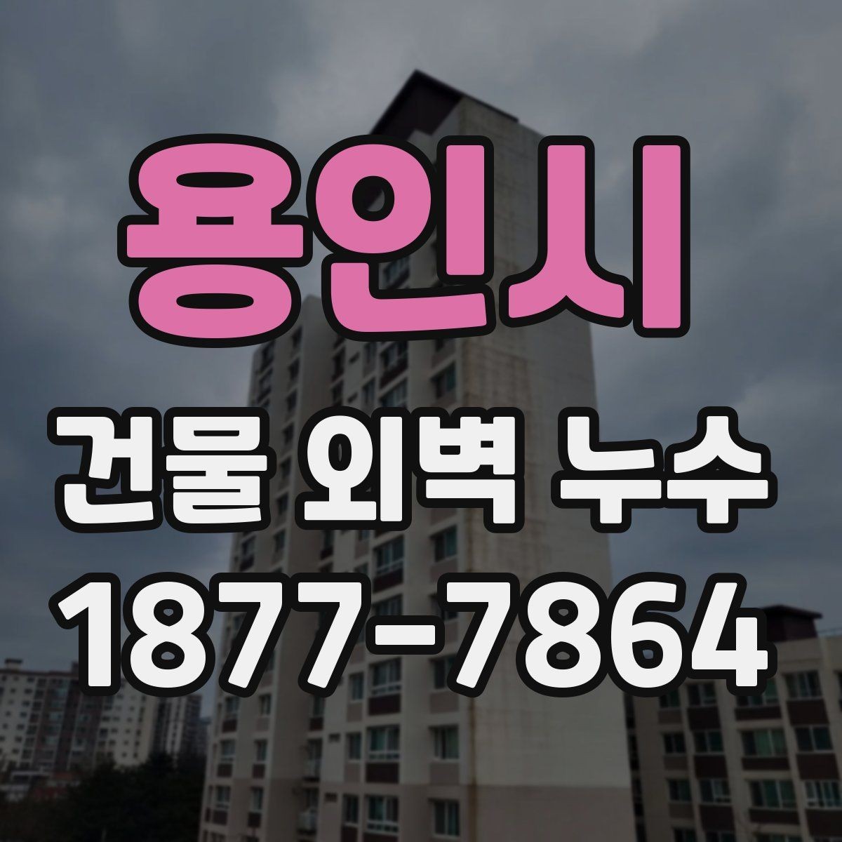 용인시 건물 외벽 누수 발생 후 응급 대응 방법