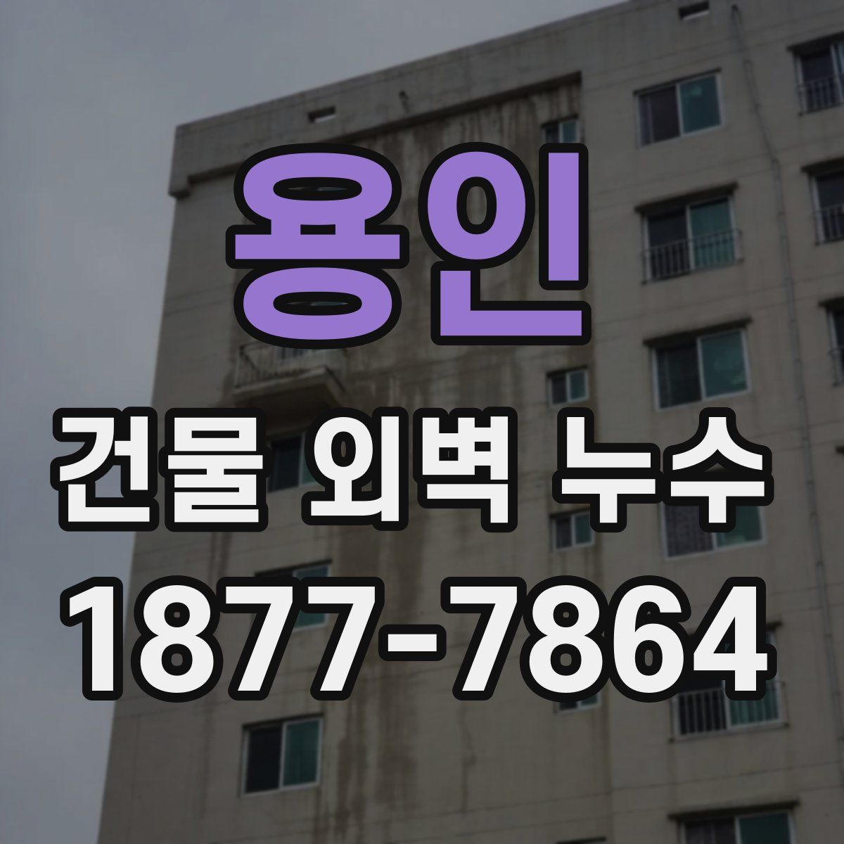 용인 건물 외벽 누수