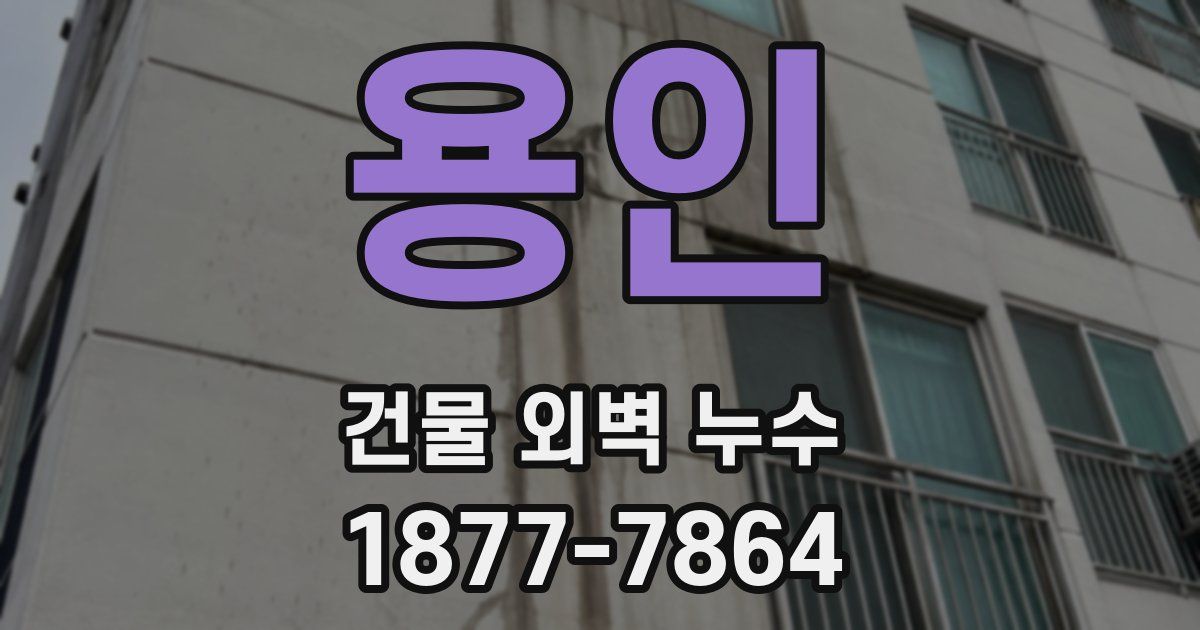 용인 건물 외벽 누수