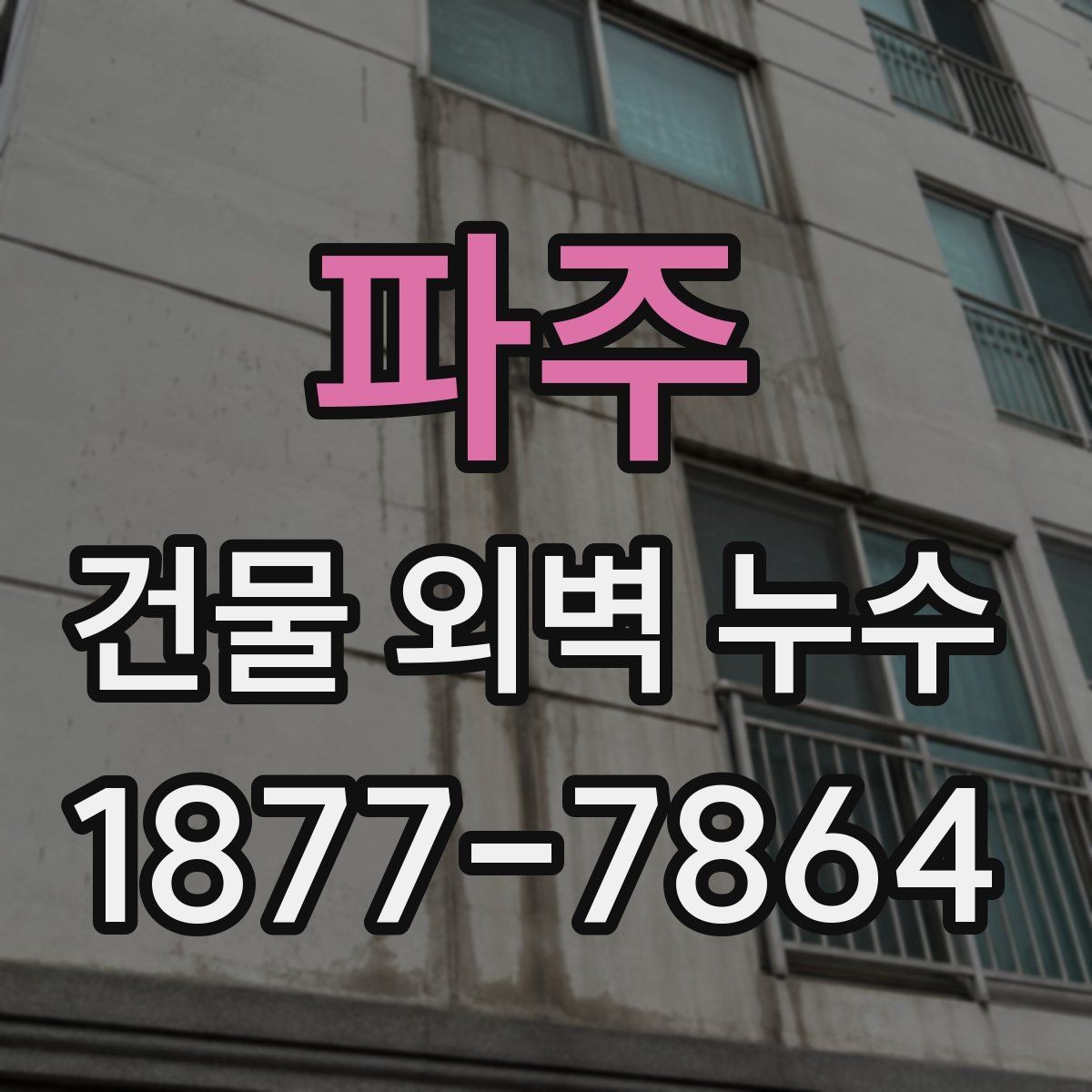 파주 건물 외벽 누수 공사 전 체크사항
