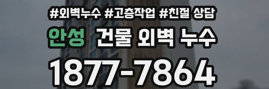 안성 건물 외벽 누수
