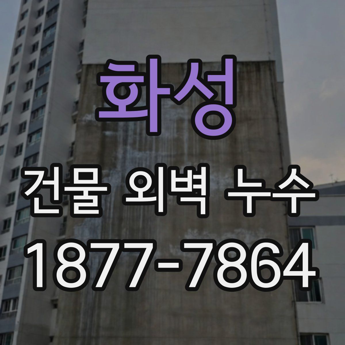 화성 건물 외벽 누수