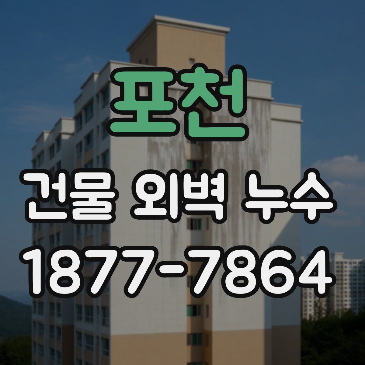 포천 건물 외벽 누수