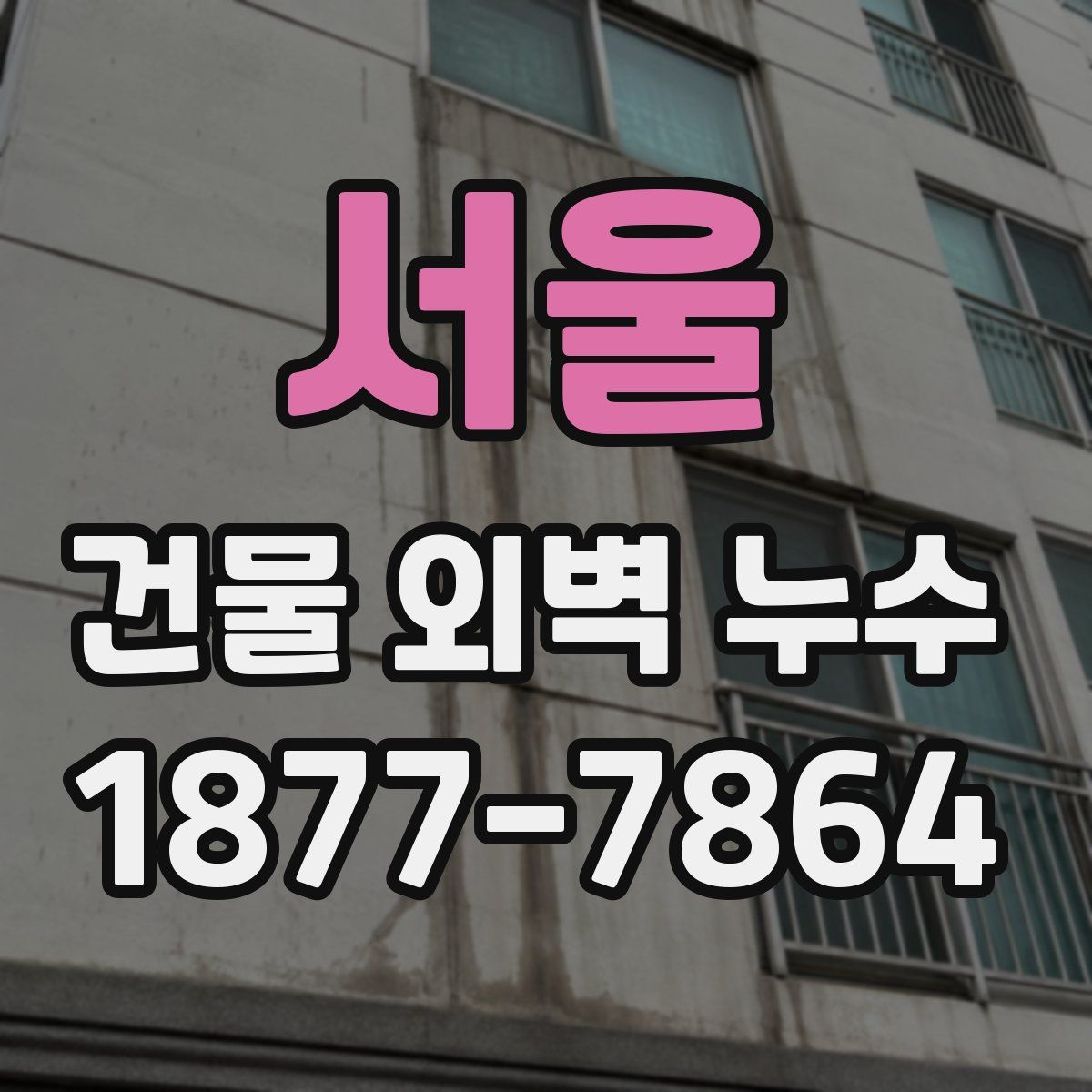 서울 건물 외벽 누수