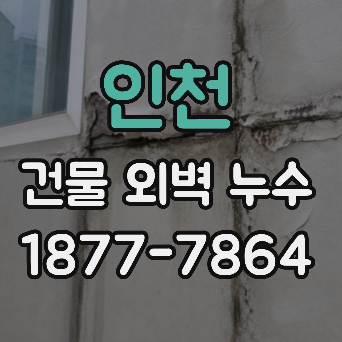 인천 건물 외벽 누수 의심 부위 확인 요령
