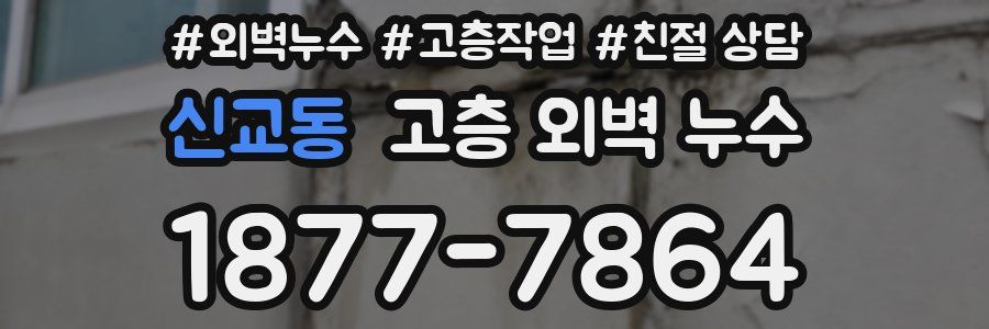 신교동 고층 외벽 누수
