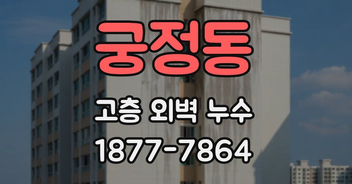 궁정동 고층 외벽 누수