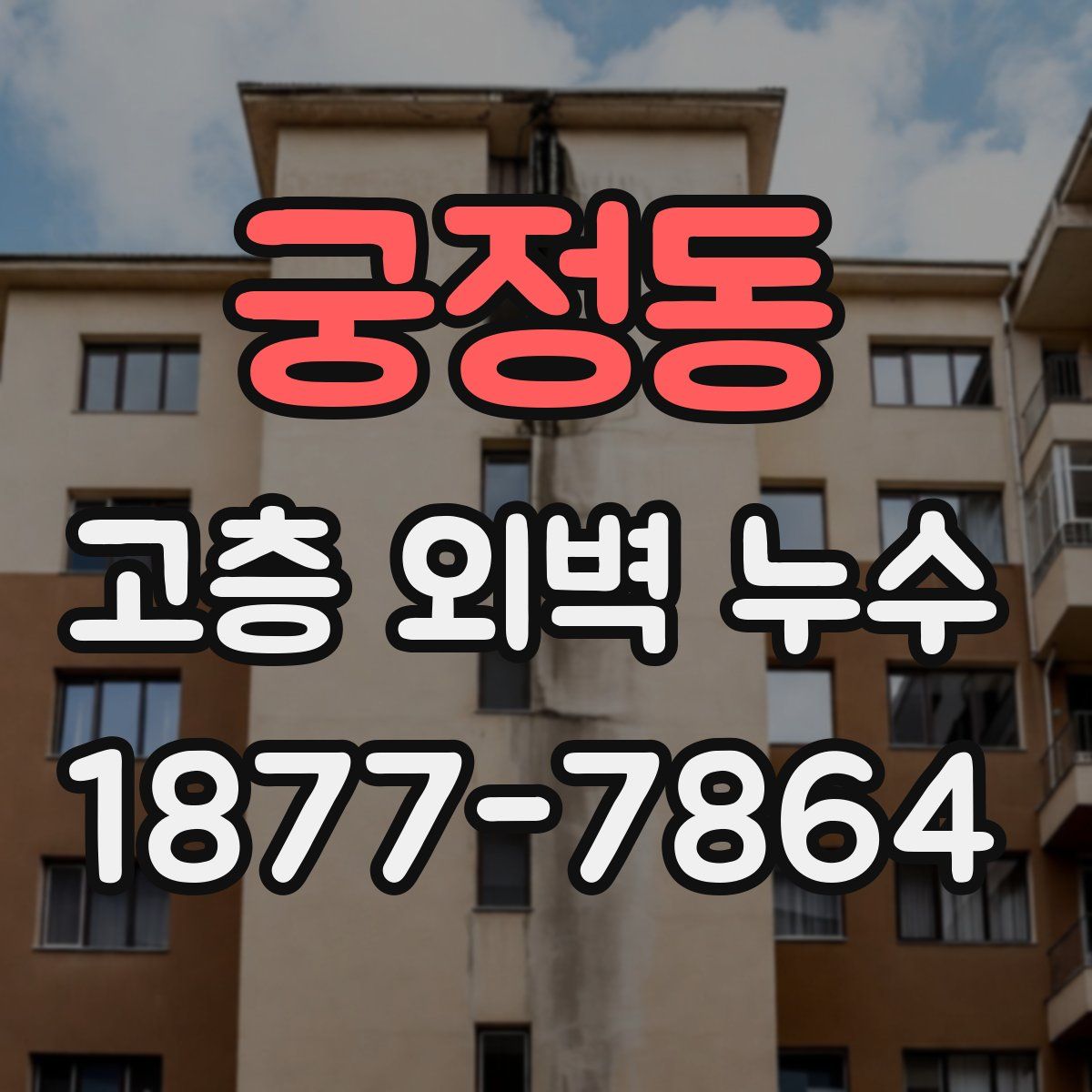 궁정동 고층 외벽 누수