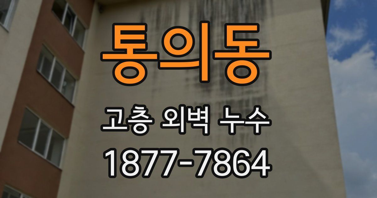 통의동 고층 외벽 누수
