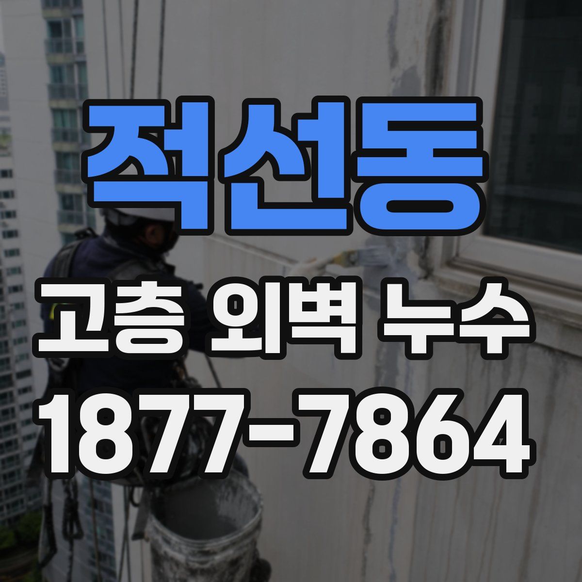 적선동 고층 외벽 누수