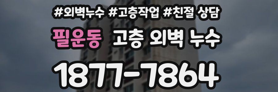 필운동 고층 외벽 누수