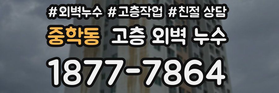 중학동 고층 외벽 누수