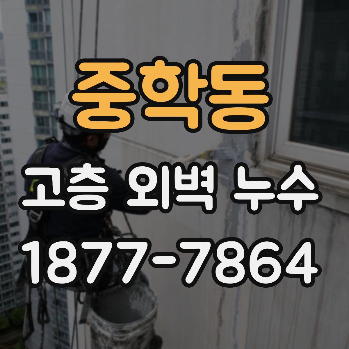 중학동 고층 외벽 누수