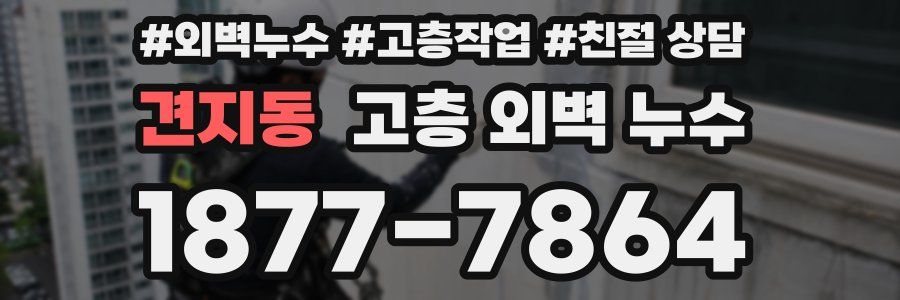 견지동 고층 외벽 누수